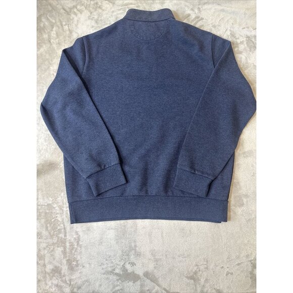 Men’s Polo Ralph Lauren 1/4 Zip Pullover Sweater Navy Blue Size XL - Picture 6 of 10